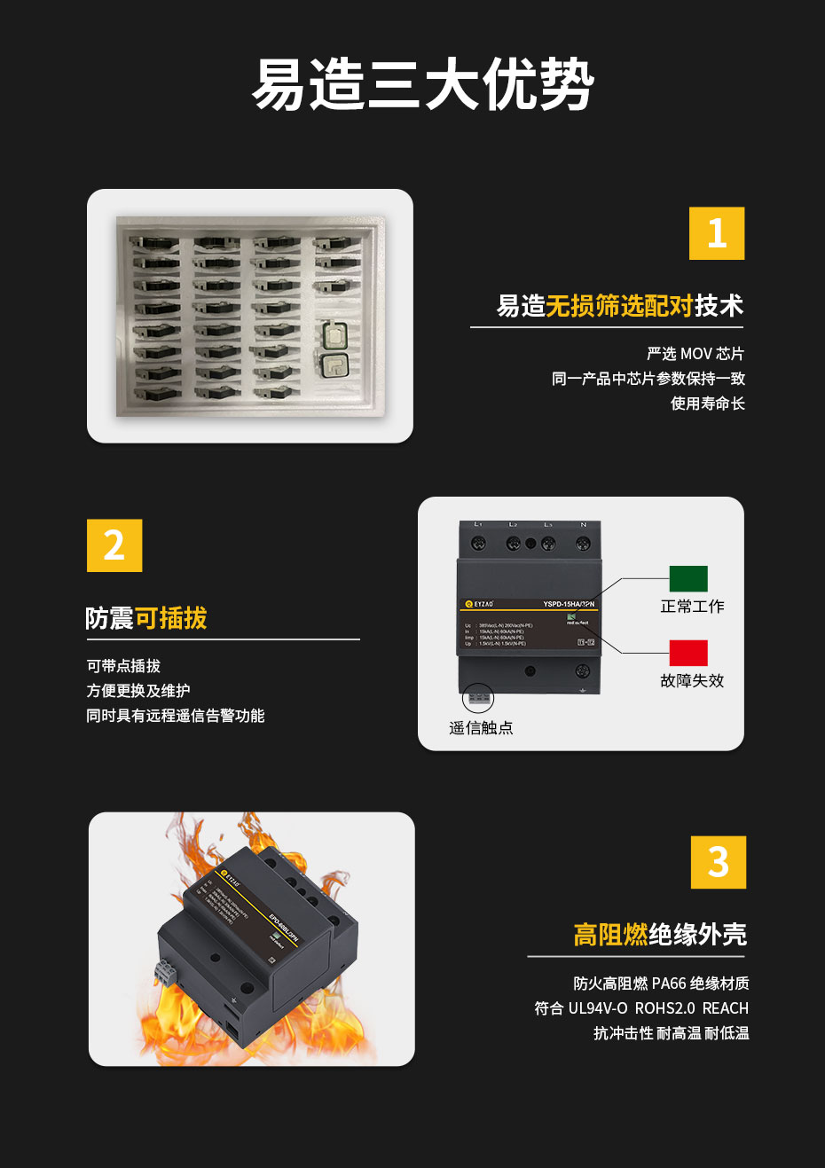 易造电源防雷器-3大优势
