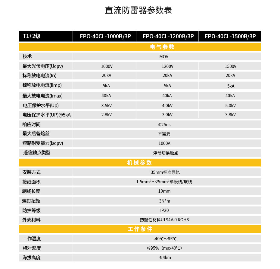 直流电源防雷器参数-按需定制