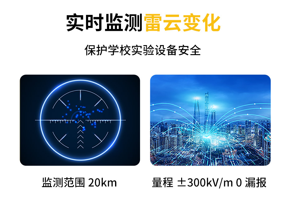 学校雷电预警设备-实时监测雷云变化,保护学校试验设备安全